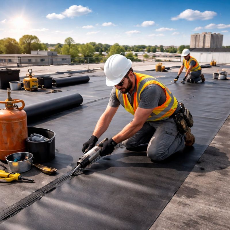 EPDM Roof Installation in Naperville, IL