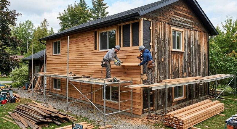 Hardwood Cladding Installation in Fairfield County, CT