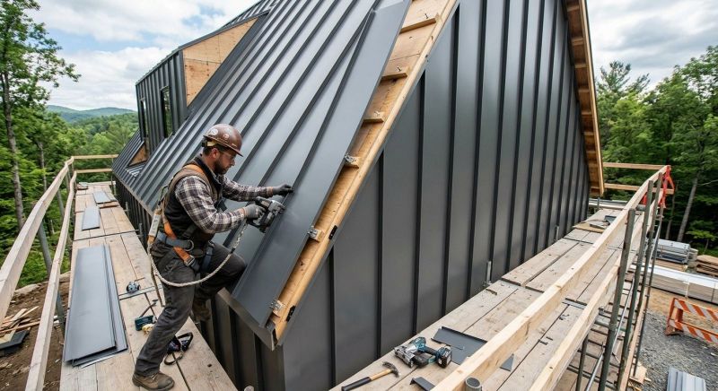 Metal Barn Siding Installation in Boston, MA